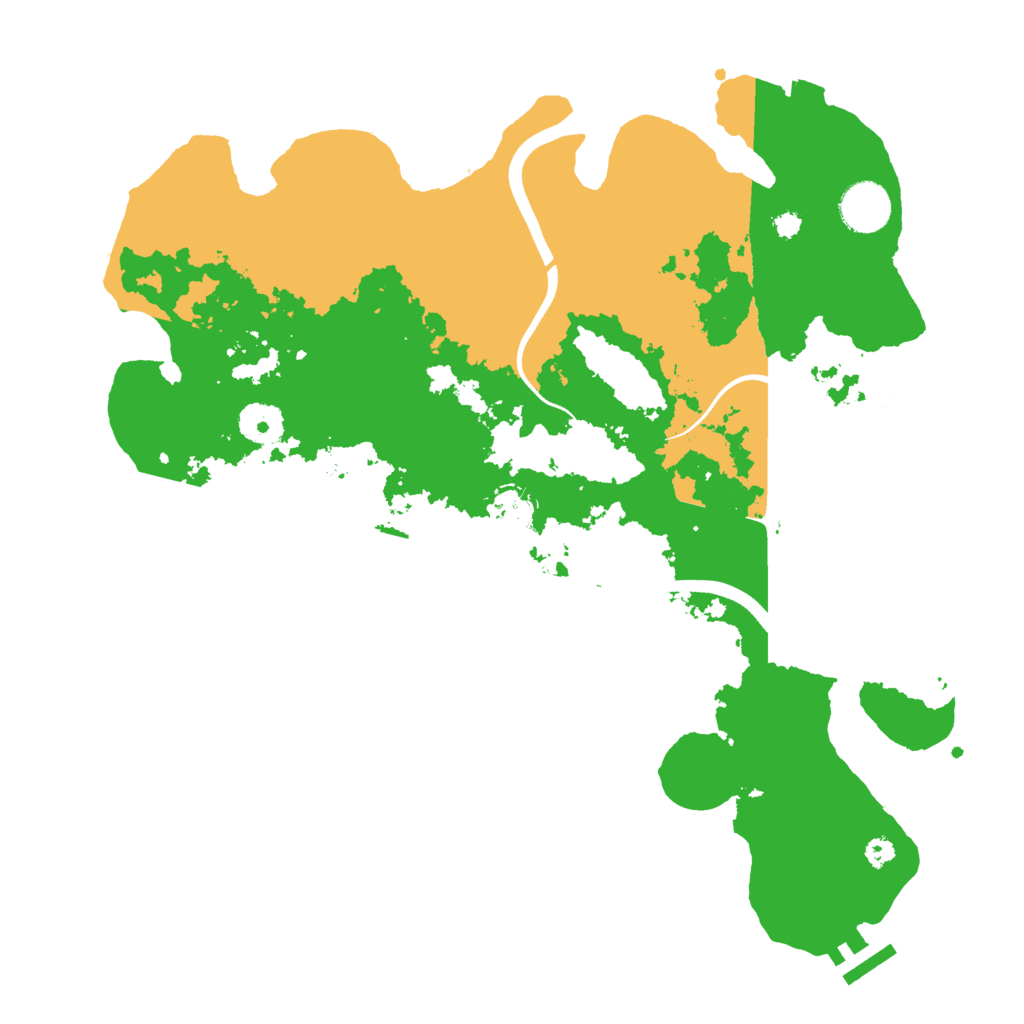 Biome Rust Map: Procedural Map, Size: 3550, Seed: 261787