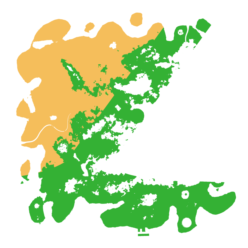 Biome Rust Map: Procedural Map, Size: 4500, Seed: 541820022