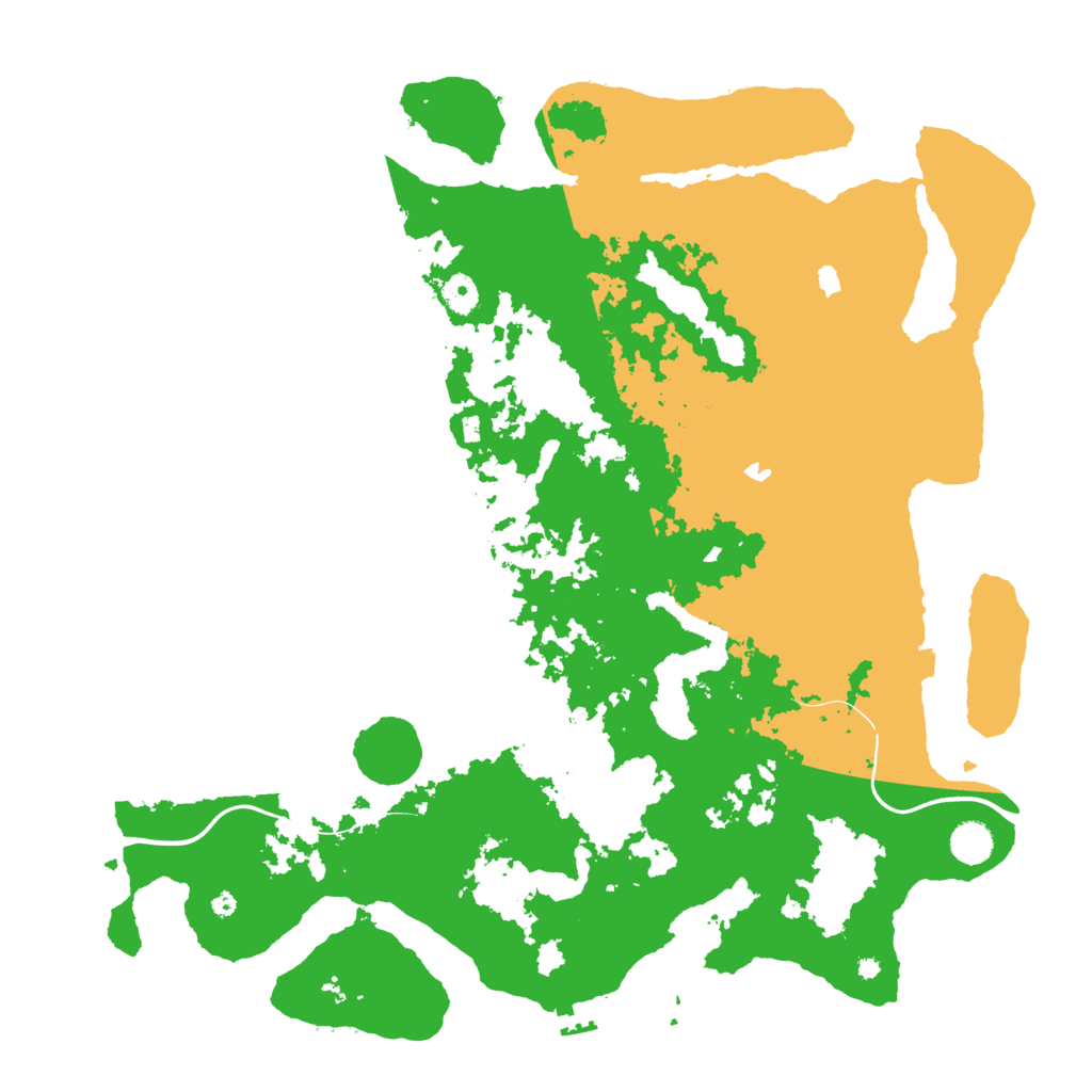 Biome Rust Map: Procedural Map, Size: 4500, Seed: 135794