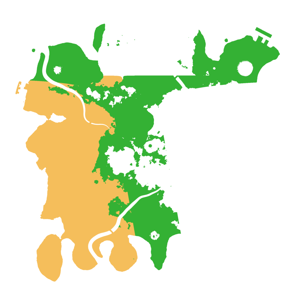 Biome Rust Map: Procedural Map, Size: 3500, Seed: 45586942