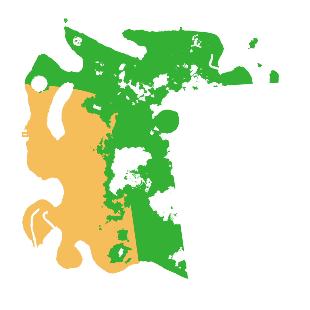 Biome Rust Map: Procedural Map, Size: 3500, Seed: 601896608