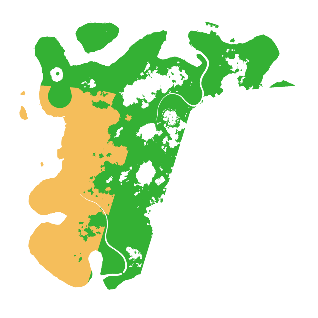 Biome Rust Map: Procedural Map, Size: 3550, Seed: 555231