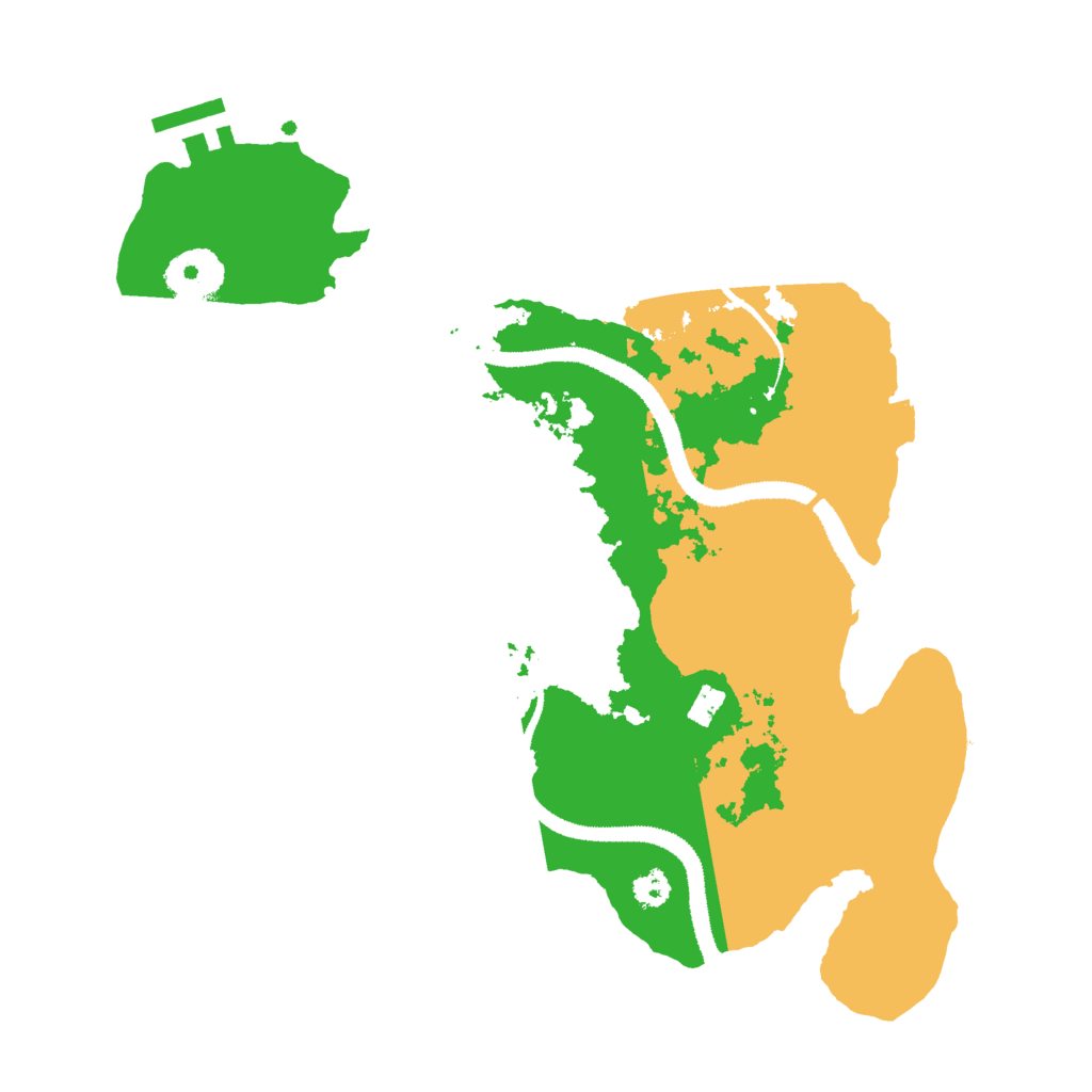 Biome Rust Map: Procedural Map, Size: 3000, Seed: 852223