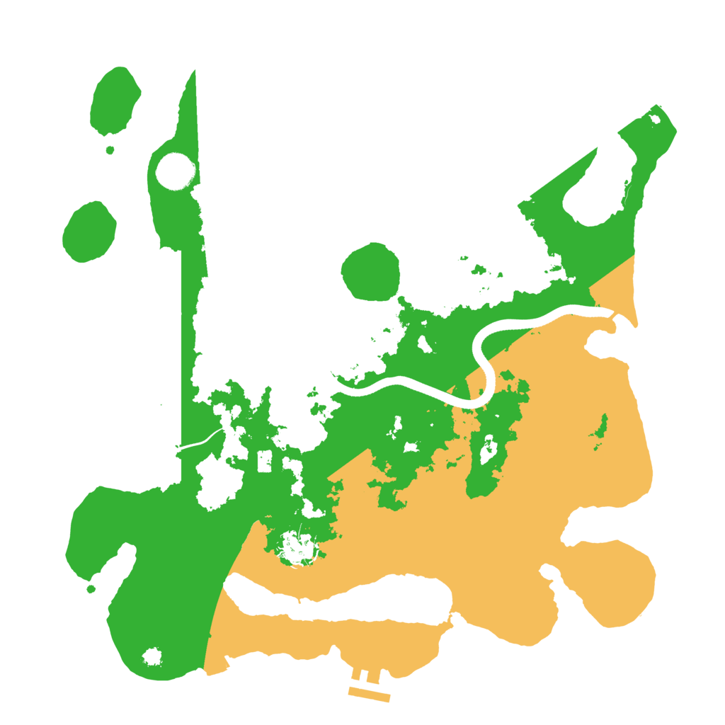 Biome Rust Map: Procedural Map, Size: 3500, Seed: 2041796684