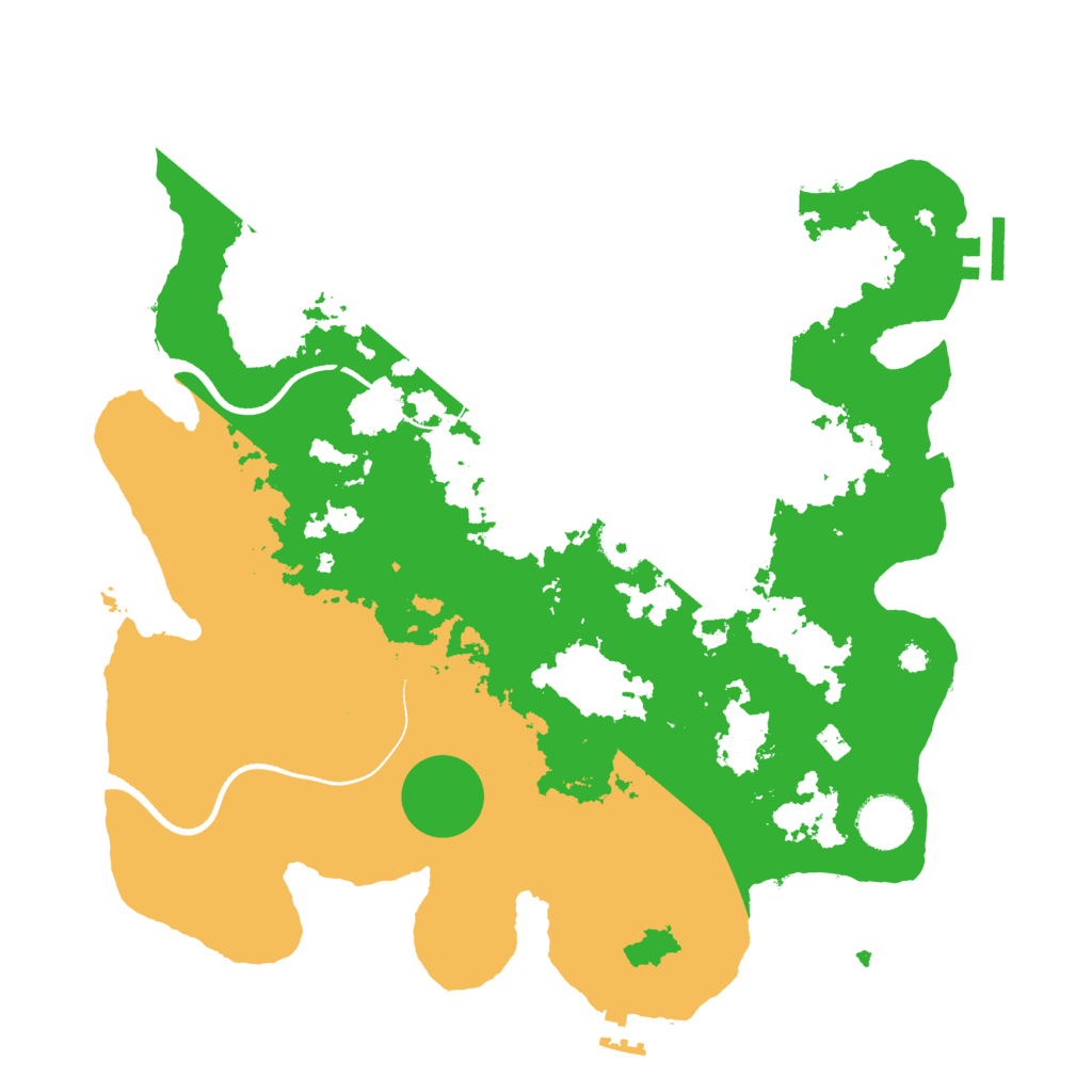 Biome Rust Map: Procedural Map, Size: 3500, Seed: 78044812