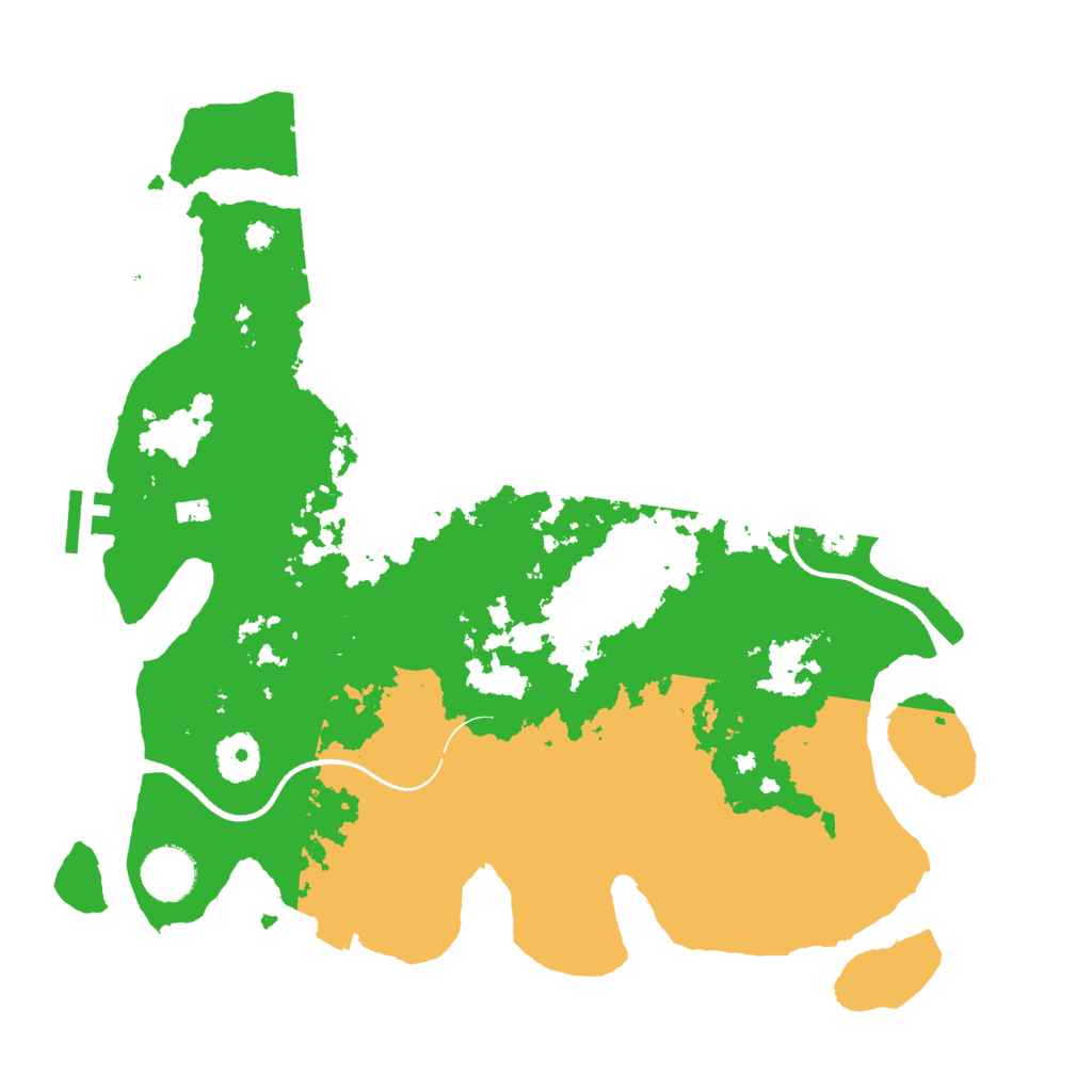 Biome Rust Map: Procedural Map, Size: 3500, Seed: 301537353