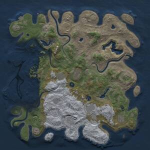 Thumbnail Rust Map: Procedural Map, Size: 4500, Seed: 8675309, 17 Monuments