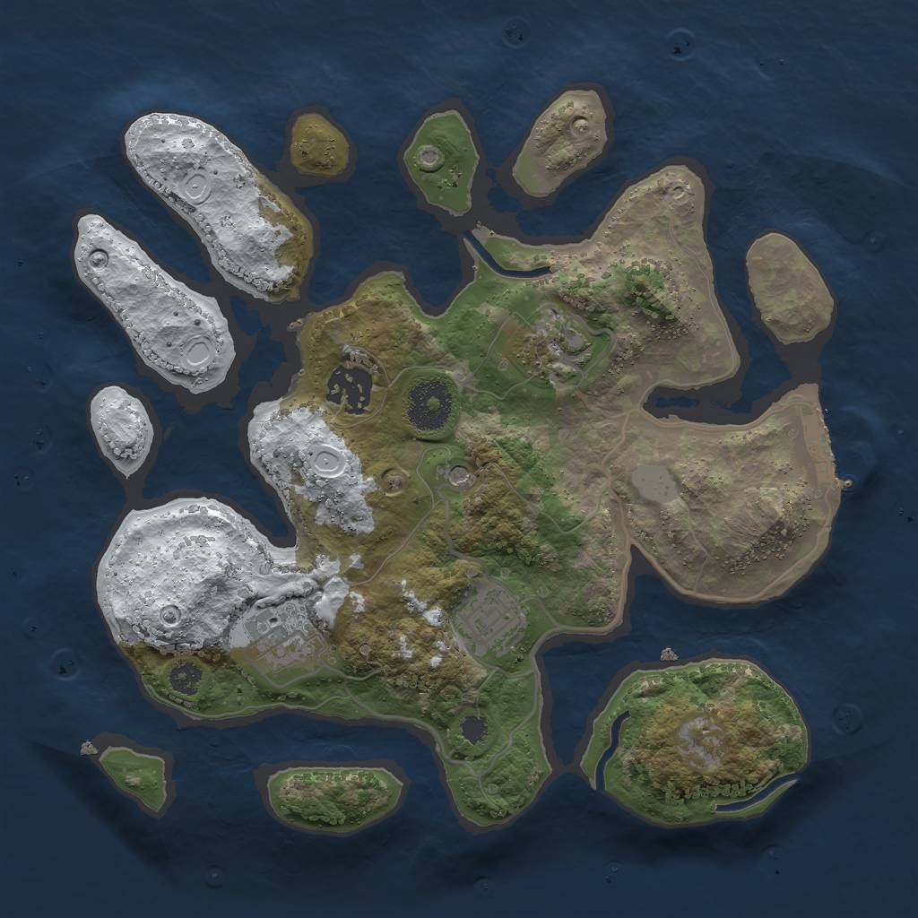 Rust Map: Procedural Map, Size: 2900, Seed: 234, 11 Monuments
