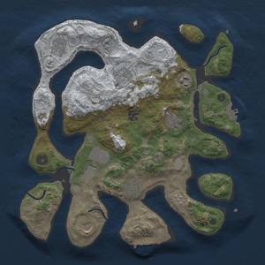 Thumbnail Rust Map: Procedural Map, Size: 3500, Seed: 652585, 18 Monuments