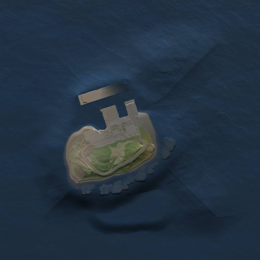 Rust Map: Procedural Map, Size: 1000, Seed: 920521, 2 Monuments