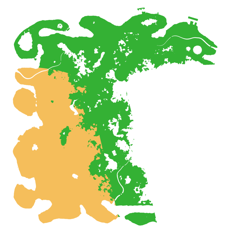 Biome Rust Map: Procedural Map, Size: 4900, Seed: 4900