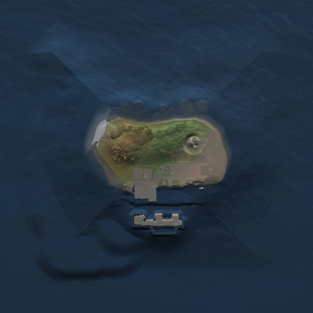 Rust Map: Procedural Map, Size: 1000, Seed: 1564094078, 2 Monuments