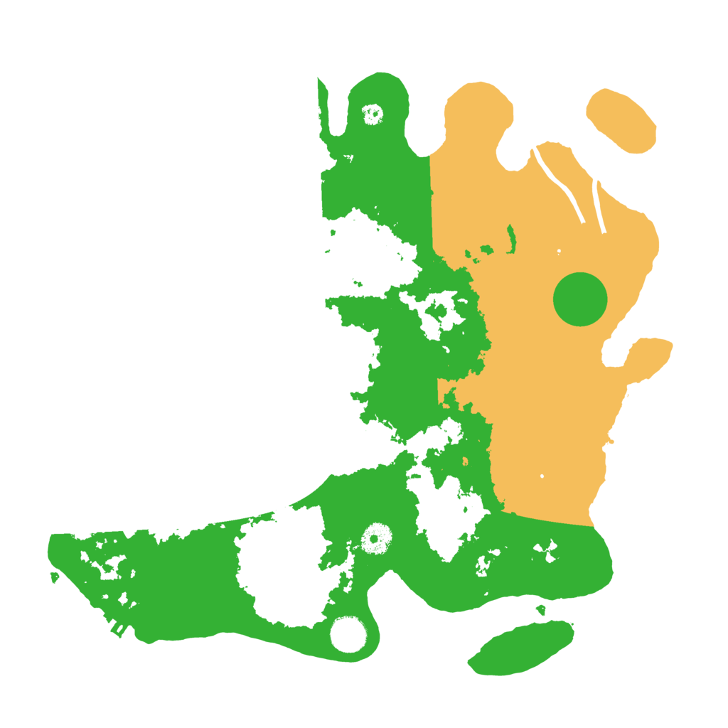 Biome Rust Map: Procedural Map, Size: 3550, Seed: 654417