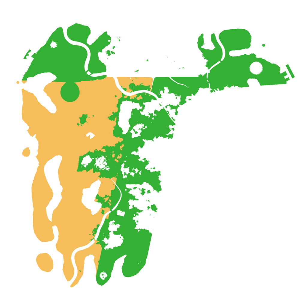 Biome Rust Map: Procedural Map, Size: 4250, Seed: 7391
