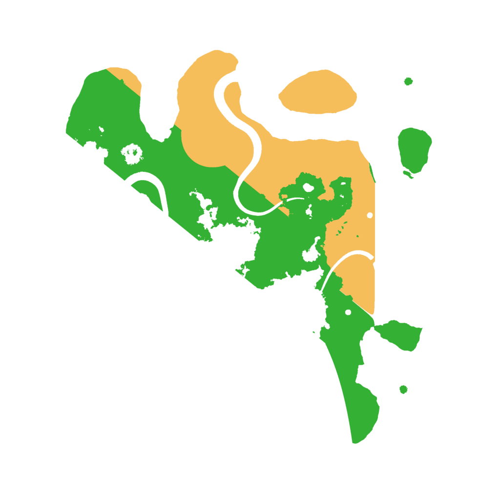 Biome Rust Map: Procedural Map, Size: 2500, Seed: 1579451299