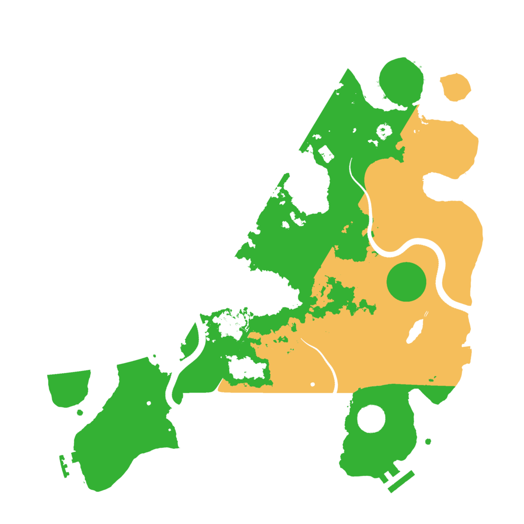 Biome Rust Map: Procedural Map, Size: 3500, Seed: 6685