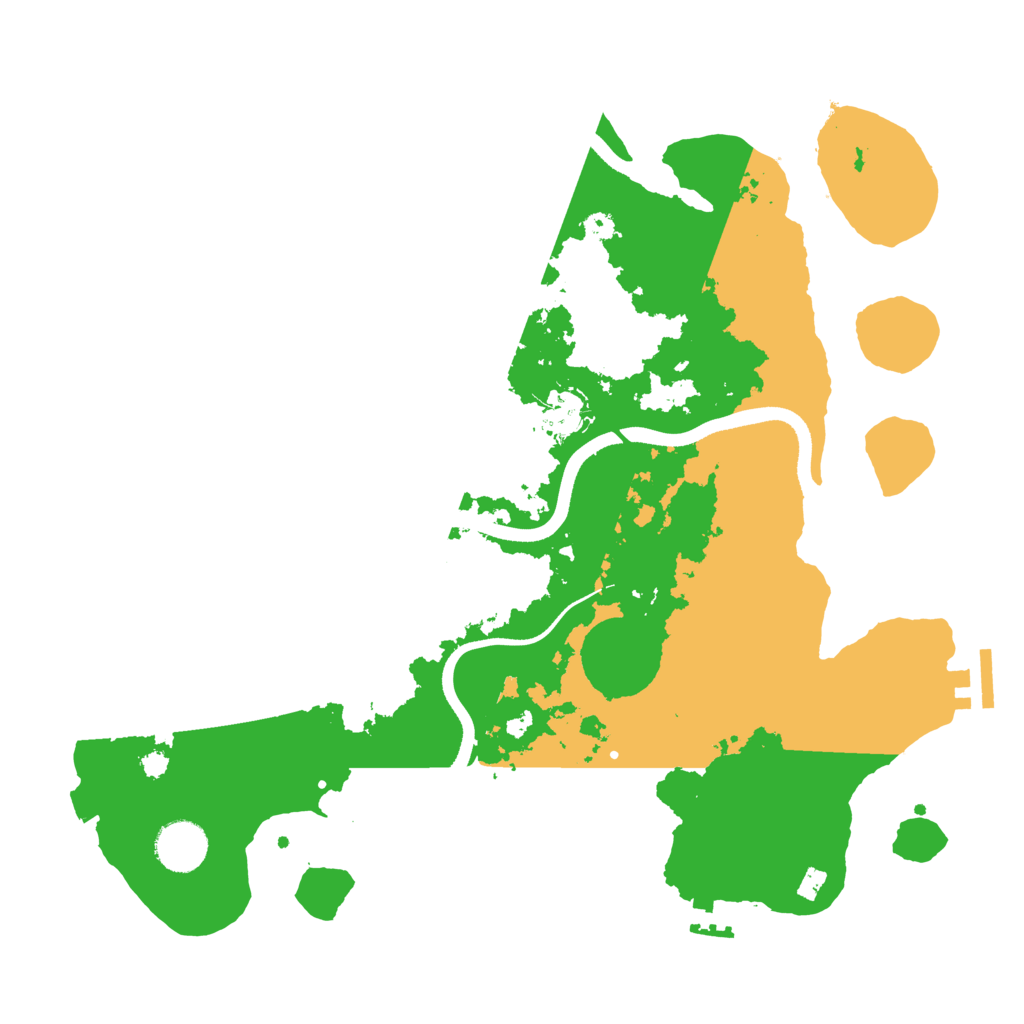 Biome Rust Map: Procedural Map, Size: 3500, Seed: 391677956