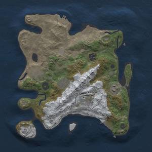 Thumbnail Rust Map: Procedural Map, Size: 3000, Seed: 120, 13 Monuments