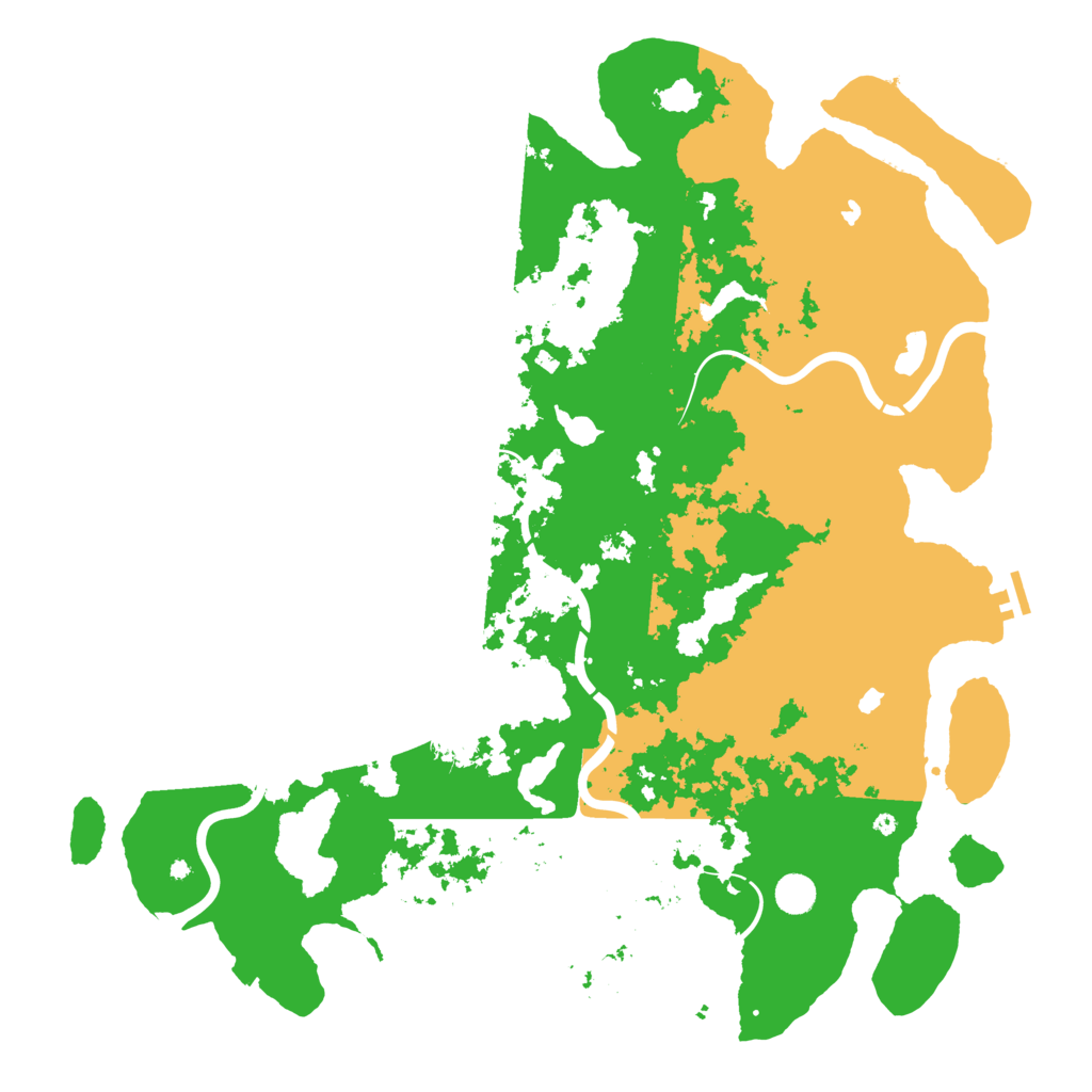 Biome Rust Map: Procedural Map, Size: 5000, Seed: 694204206