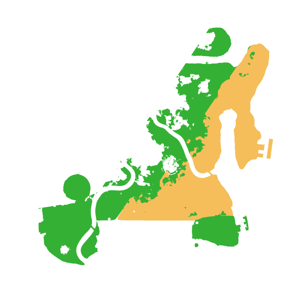 Biome Rust Map: Procedural Map, Size: 3000, Seed: 1892721139
