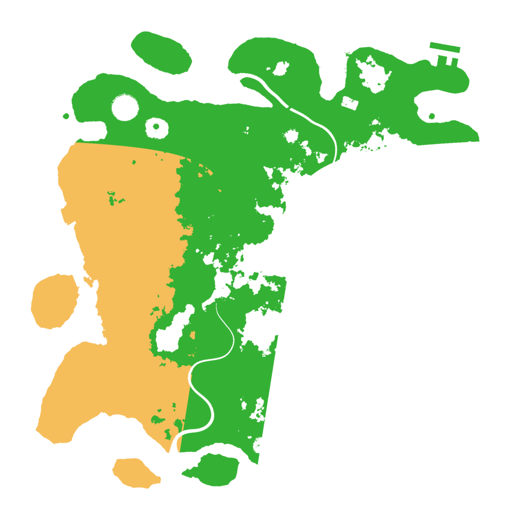 Biome Rust Map: Procedural Map, Size: 3500, Seed: 392062552