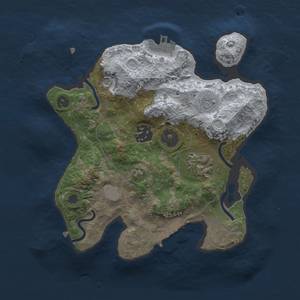 Thumbnail Rust Map: Procedural Map, Size: 2500, Seed: 777, 9 Monuments