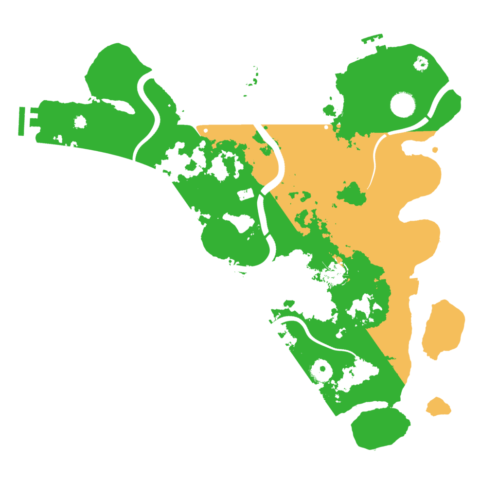 Biome Rust Map: Procedural Map, Size: 3500, Seed: 219664547