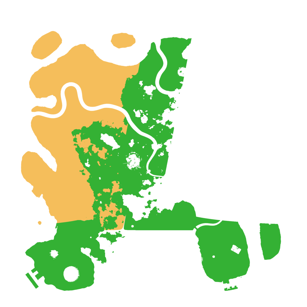 Biome Rust Map: Procedural Map, Size: 3500, Seed: 138935721