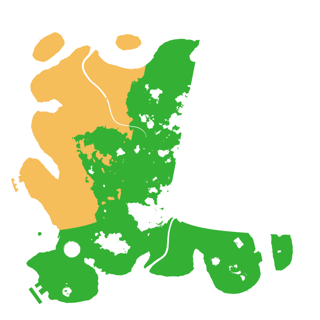 Biome Rust Map: Procedural Map, Size: 3500, Seed: 138935721