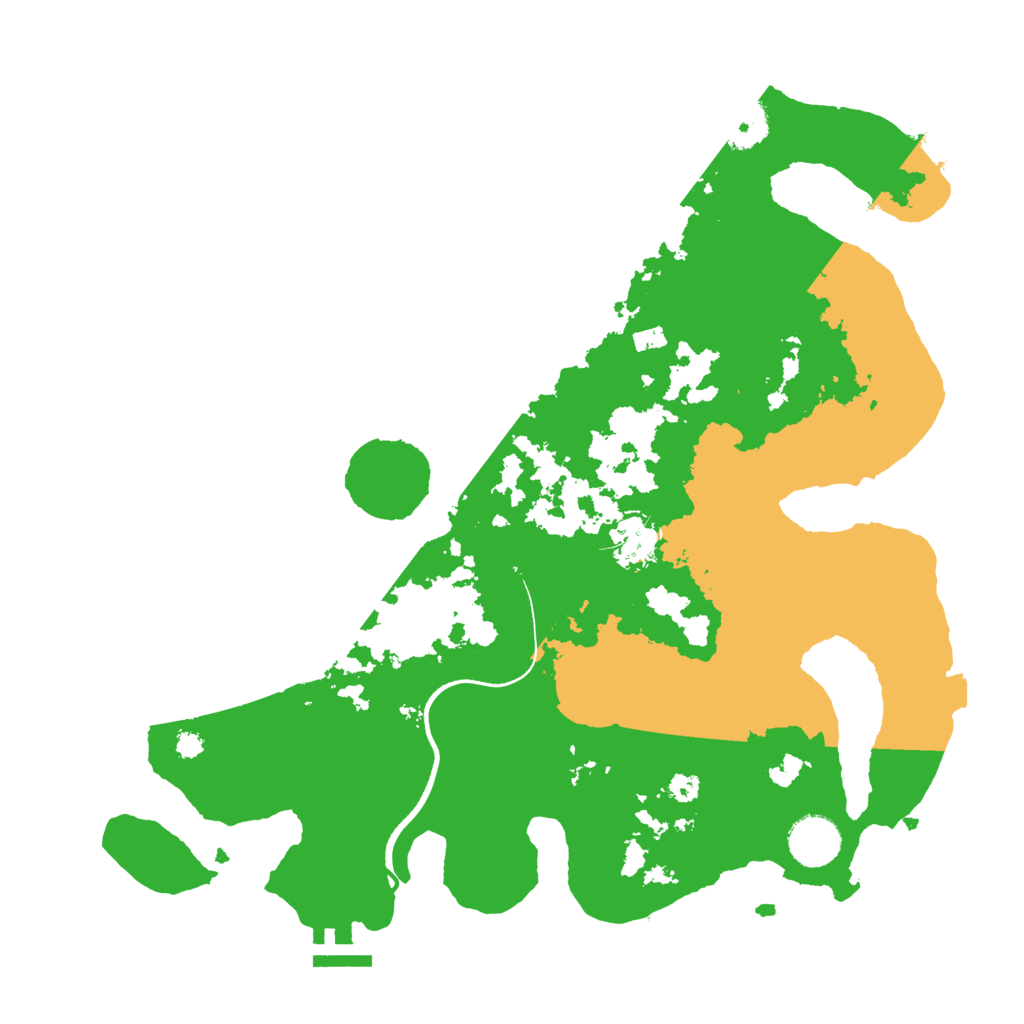 Biome Rust Map: Procedural Map, Size: 3501, Seed: 384041380