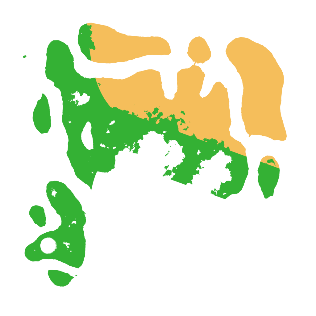 Biome Rust Map: Barren, Size: 3500, Seed: 9493532