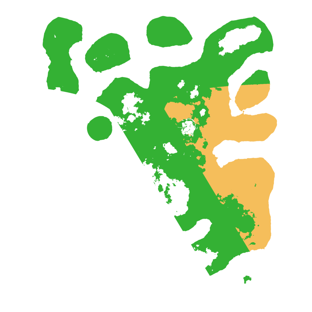 Biome Rust Map: Barren, Size: 3500, Seed: 394