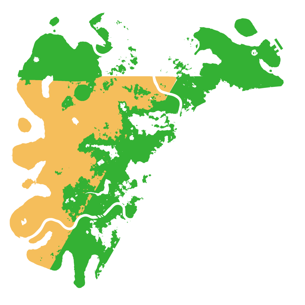 Biome Rust Map: Procedural Map, Size: 5000, Seed: 20220211