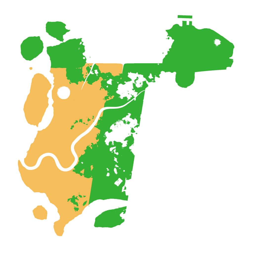 Biome Rust Map: Procedural Map, Size: 3500, Seed: 473675956