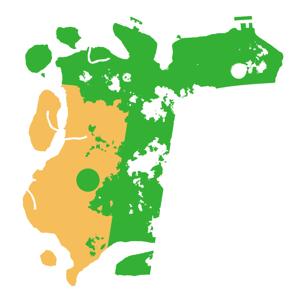 Biome Rust Map: Procedural Map, Size: 3500, Seed: 473675956