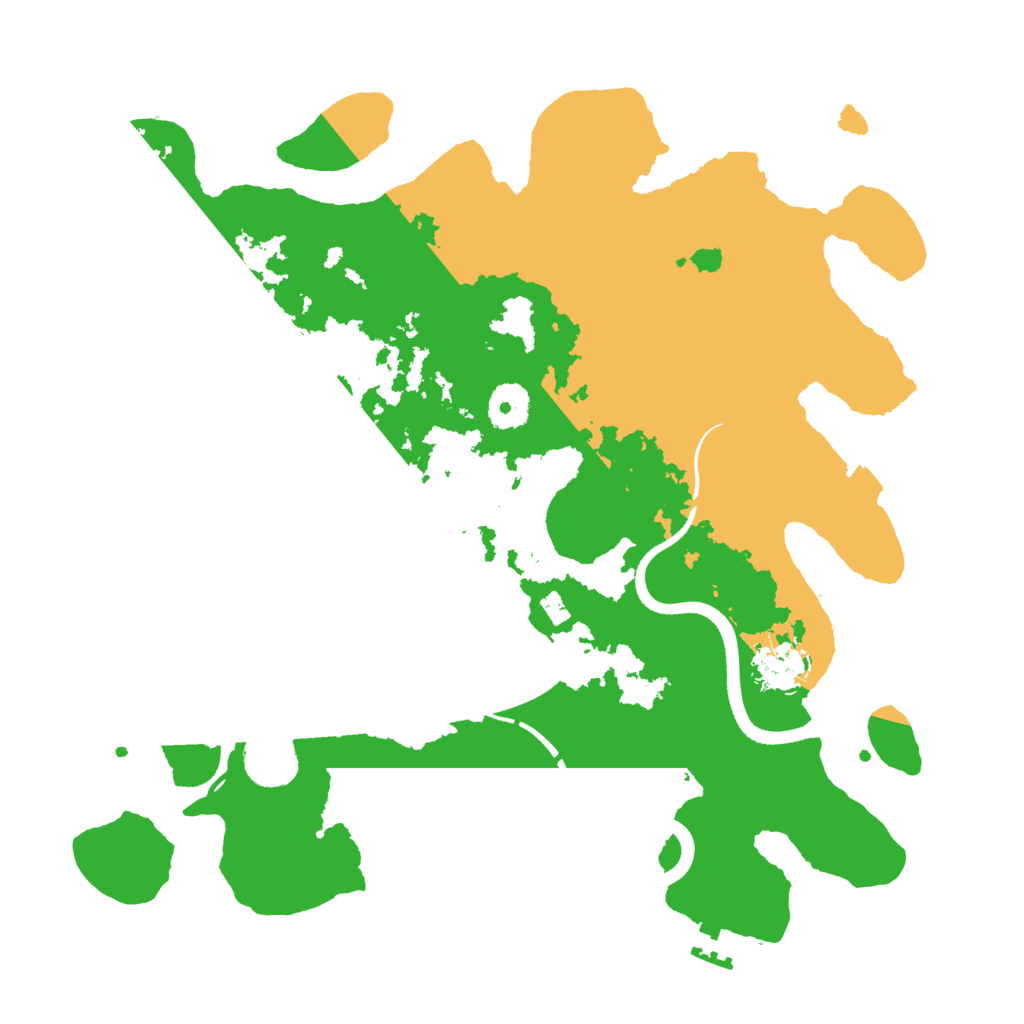 Biome Rust Map: Procedural Map, Size: 3500, Seed: 348571