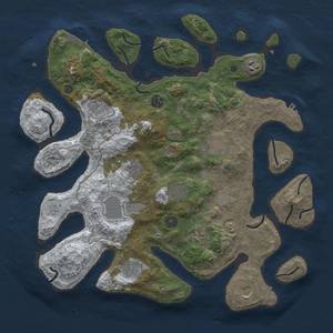 Thumbnail Rust Map: Procedural Map, Size: 4000, Seed: 1390161471, 20 Monuments