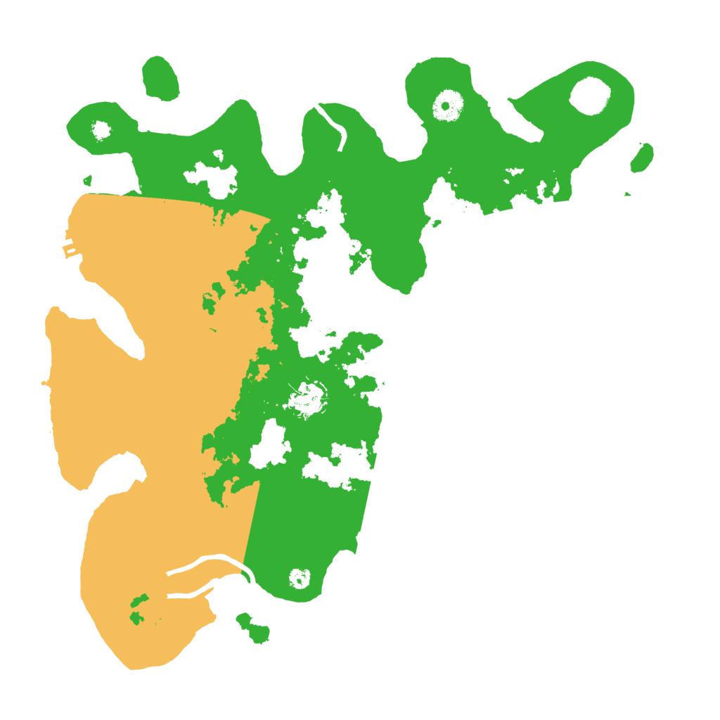 Biome Rust Map: Procedural Map, Size: 3500, Seed: 818001