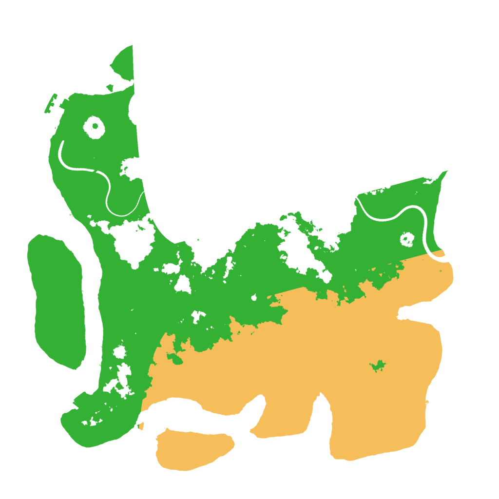 Biome Rust Map: Procedural Map, Size: 3500, Seed: 1011445