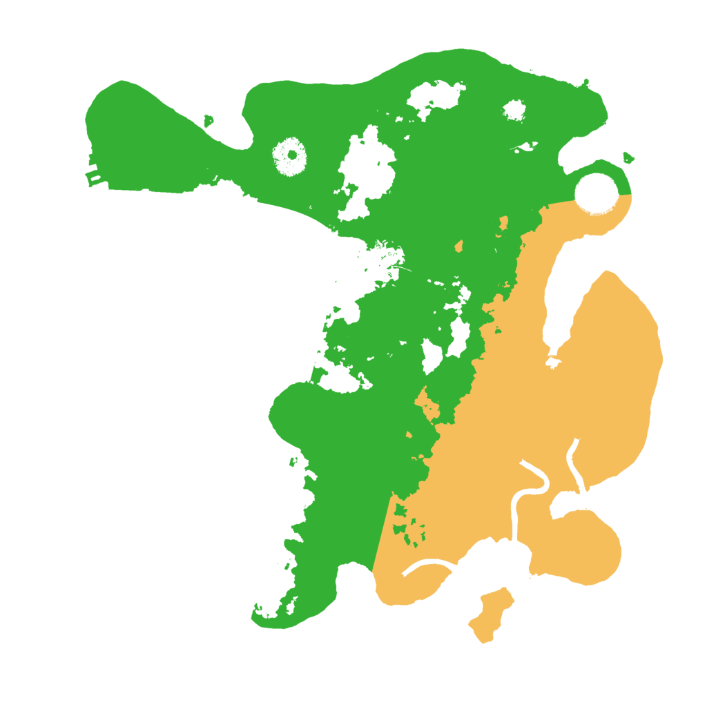 Biome Rust Map: Procedural Map, Size: 3000, Seed: 586954858