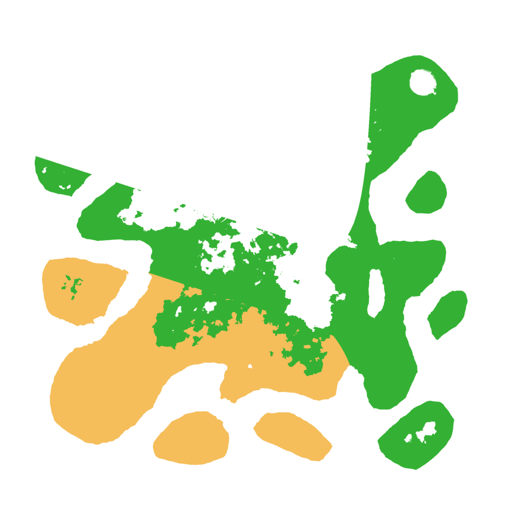 Biome Rust Map: Barren, Size: 3500, Seed: 1991