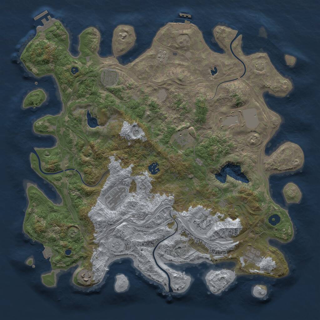Rust Map: Procedural Map, Size: 4250, Seed: 14947, 15 Monuments