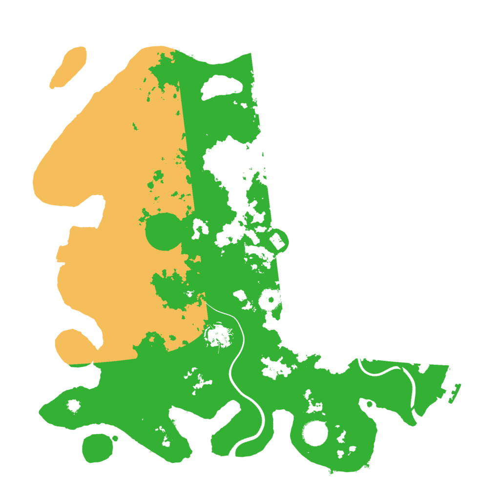 Biome Rust Map: Procedural Map, Size: 3500, Seed: 611107978