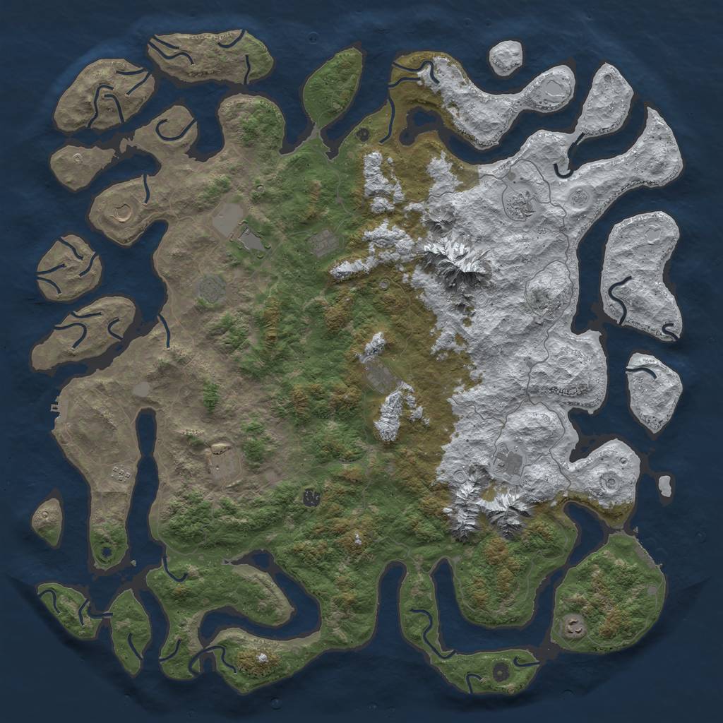 Rust Map: Procedural Map, Size: 6000, Seed: 1770019225, 20 Monuments