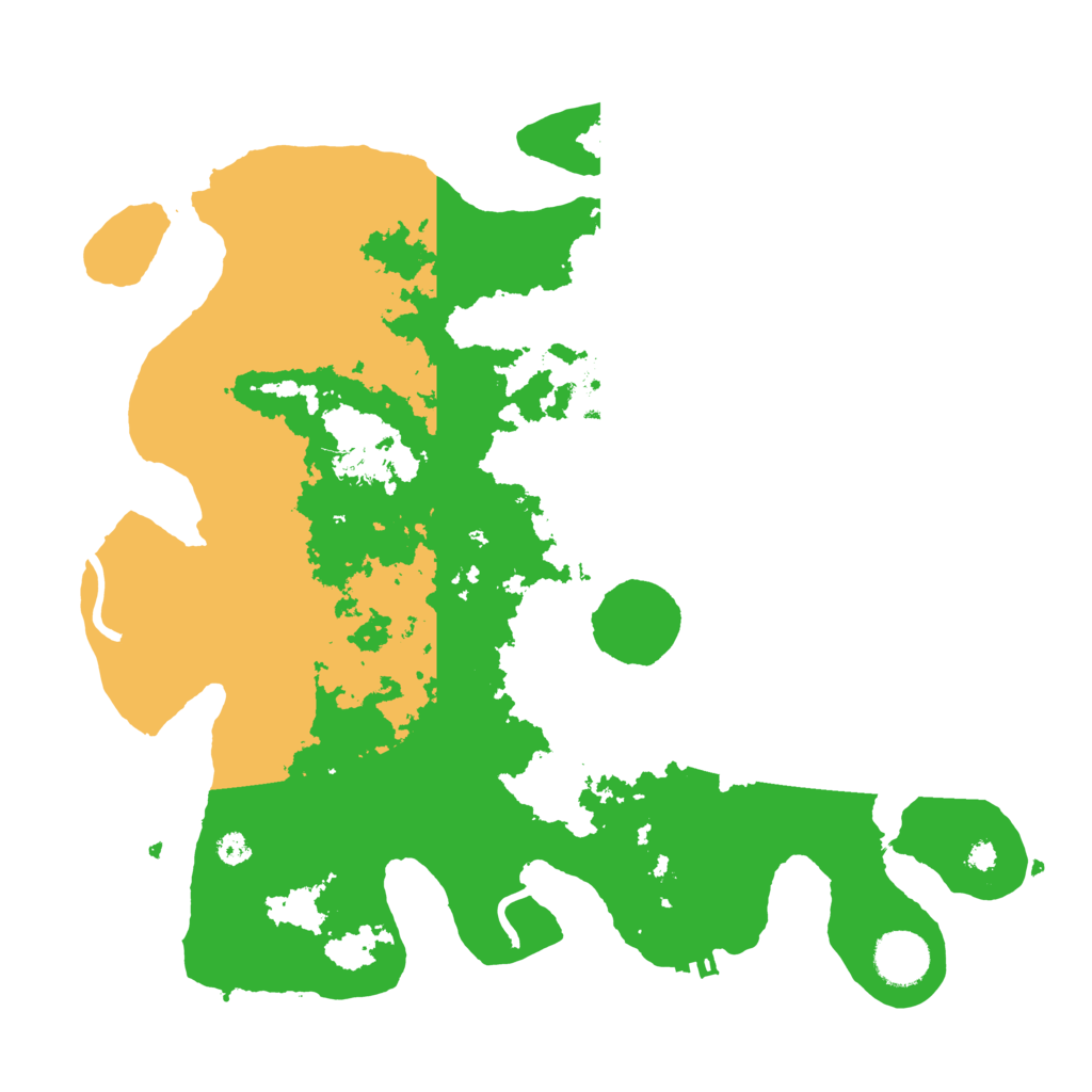 Biome Rust Map: Procedural Map, Size: 3500, Seed: 83670594