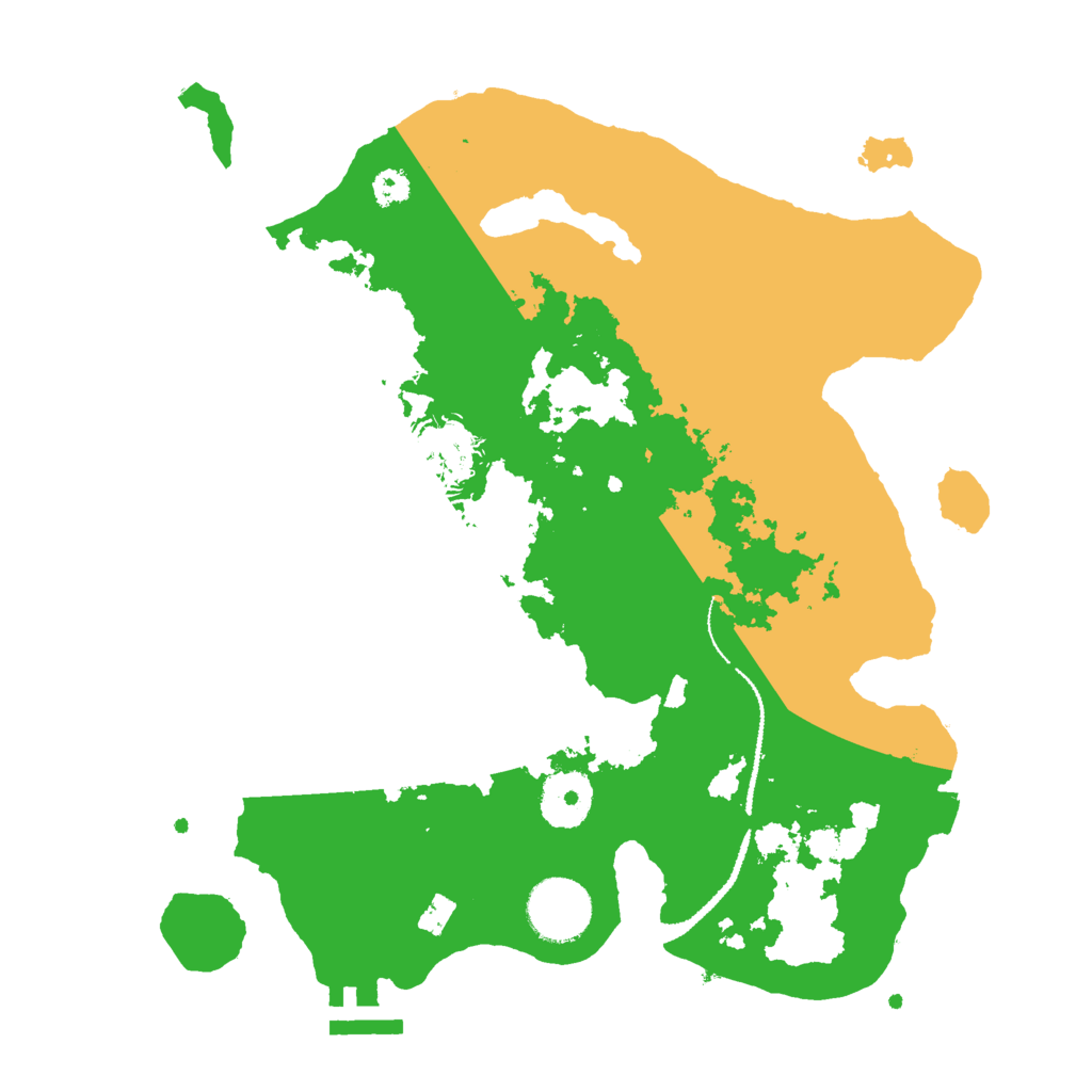 Biome Rust Map: Procedural Map, Size: 3000, Seed: 201876