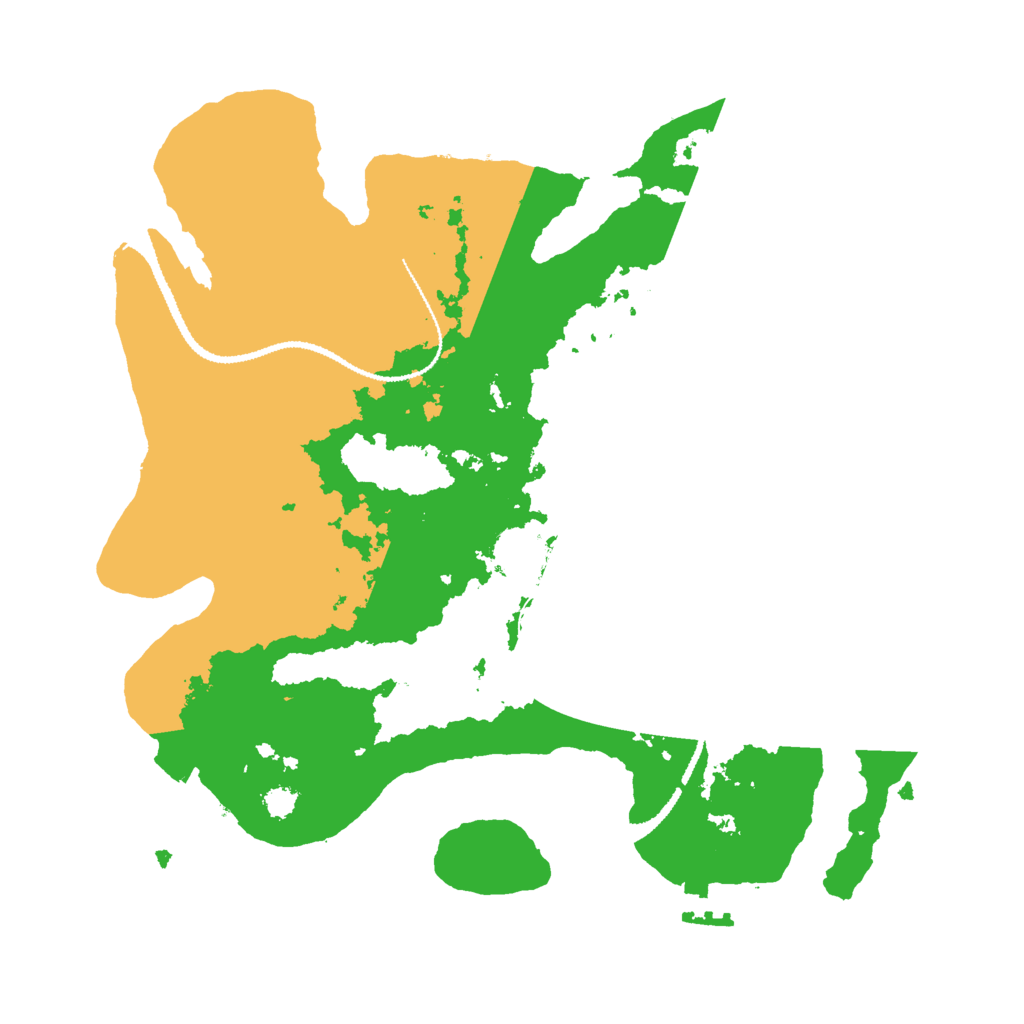 Biome Rust Map: Procedural Map, Size: 3000, Seed: 127257