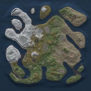 Thumbnail Rust Map: Procedural Map, Size: 3500, Seed: 1540698536, 18 Monuments