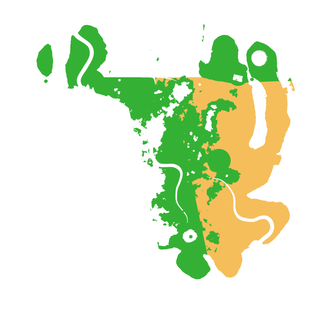 Biome Rust Map: Procedural Map, Size: 3500, Seed: 242288