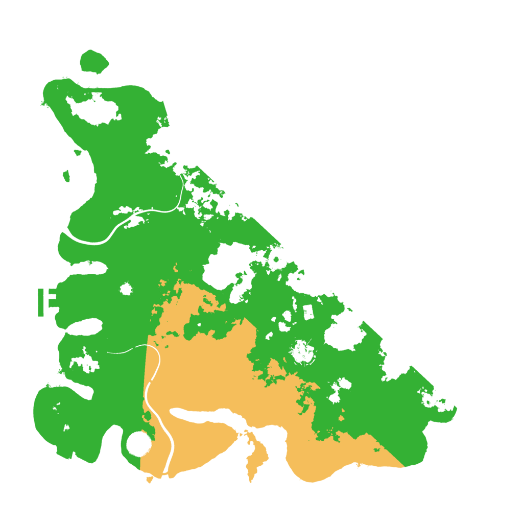 Biome Rust Map: Procedural Map, Size: 3800, Seed: 579134682